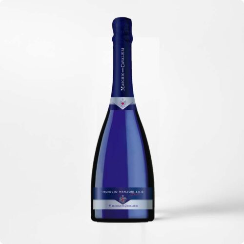 6198-Incrocio-Manzoni Incrocio Manzoni Spumante Brut prachtige blauwe fles