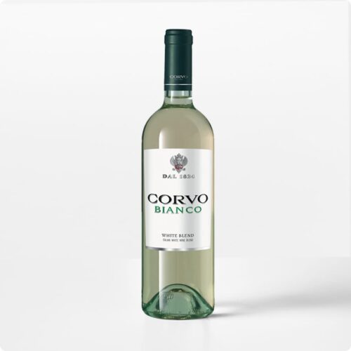 Fles Corvo Bianco wijn uit Sicilie