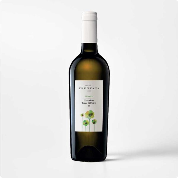 Frentana-Pecorino Fles Bio Pecorino Terre di Chieti van Cantine Frentana tegen witte achtergrond