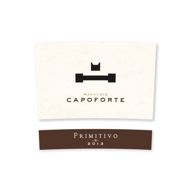 label-Capoforte Primitivo Salento Masseria Capoforte - krachtig rood uit Salento