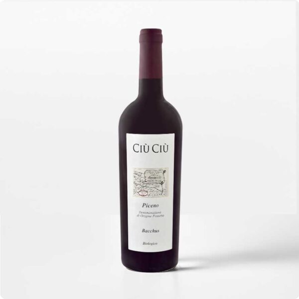 Fles Bacchus Rosso Piceno DOP van Ciù Ciù uit Le Marche