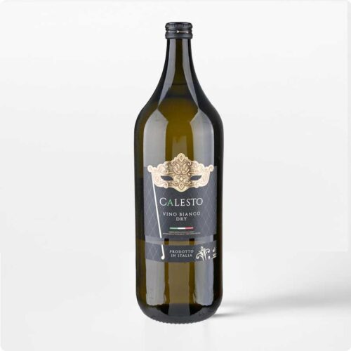 Calesto Bianco 2L Fles Calesto Bianco 2 liter wijn van Berteletti met donker etiket