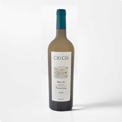 Evoe Fles Evoé Passerina IGP van Ciù Ciù uit Le Marche