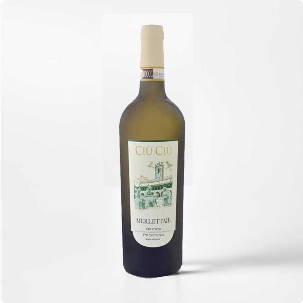 Merlettaie Fles Merlettaie Offida Pecorino DOCG van Ciù Ciù uit Le Marche