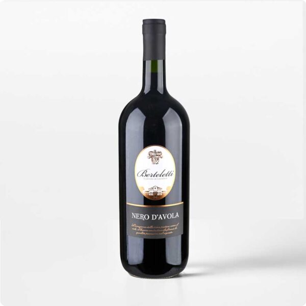 Nero d'avola 1,5L Fles Nero d’Avola DOC wijn 1.5 liter van Berteletti in magnumformaat