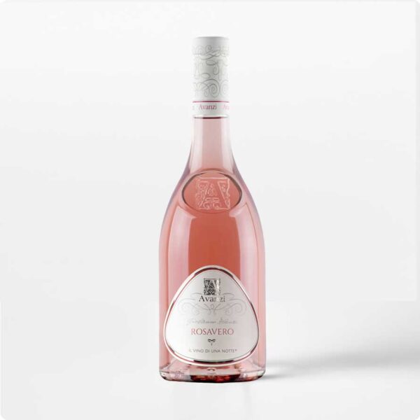 Rosavera Losstaande fles Rosavero Valtenesi Chiaretto DOC wijn van Avanzi