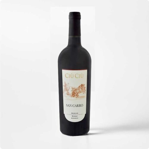 San Caro Fles San Carro Rosso Piceno van Ciù Ciù uit Le Marche
