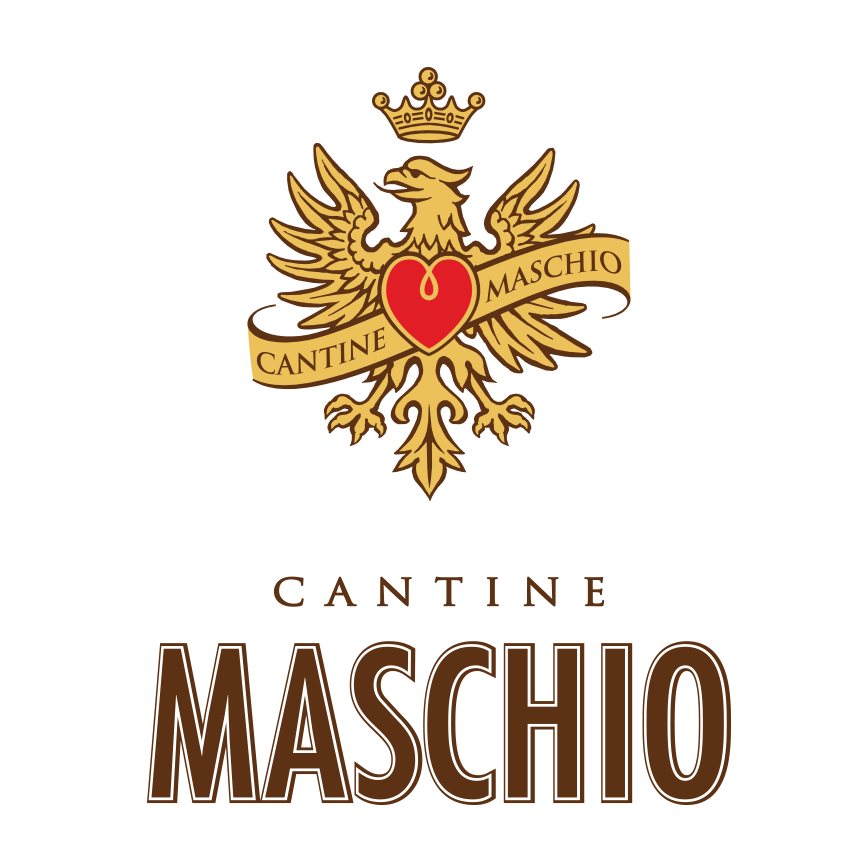 Traditioneel schildlogo van Maschio dei Cavalieri wijnhuis