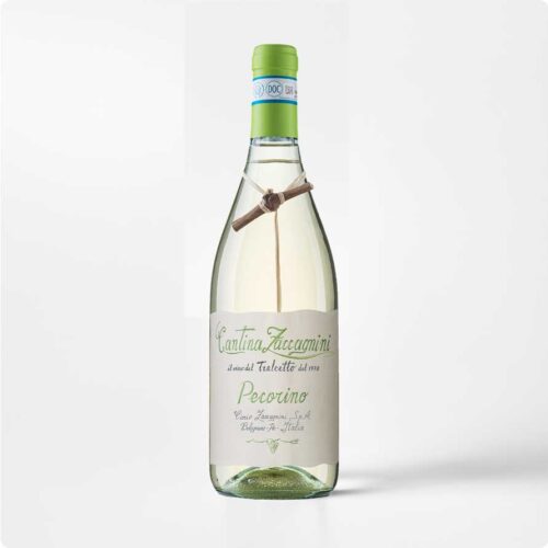 Pecorino Tralcetto les Zaccagnini Pecorino Tralcetto met touwtje op witte achtergrond