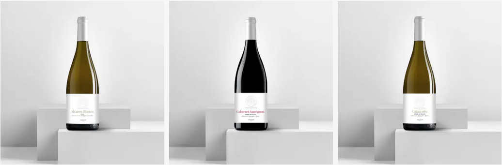 flessen Barone Bernaj huiswijnen van Cantine Madaudo