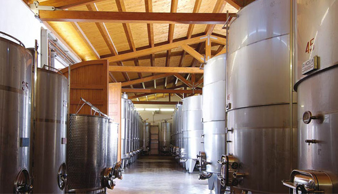 Wijnmakerij van Baglio San Vincenzo in Menfi - Sicilie