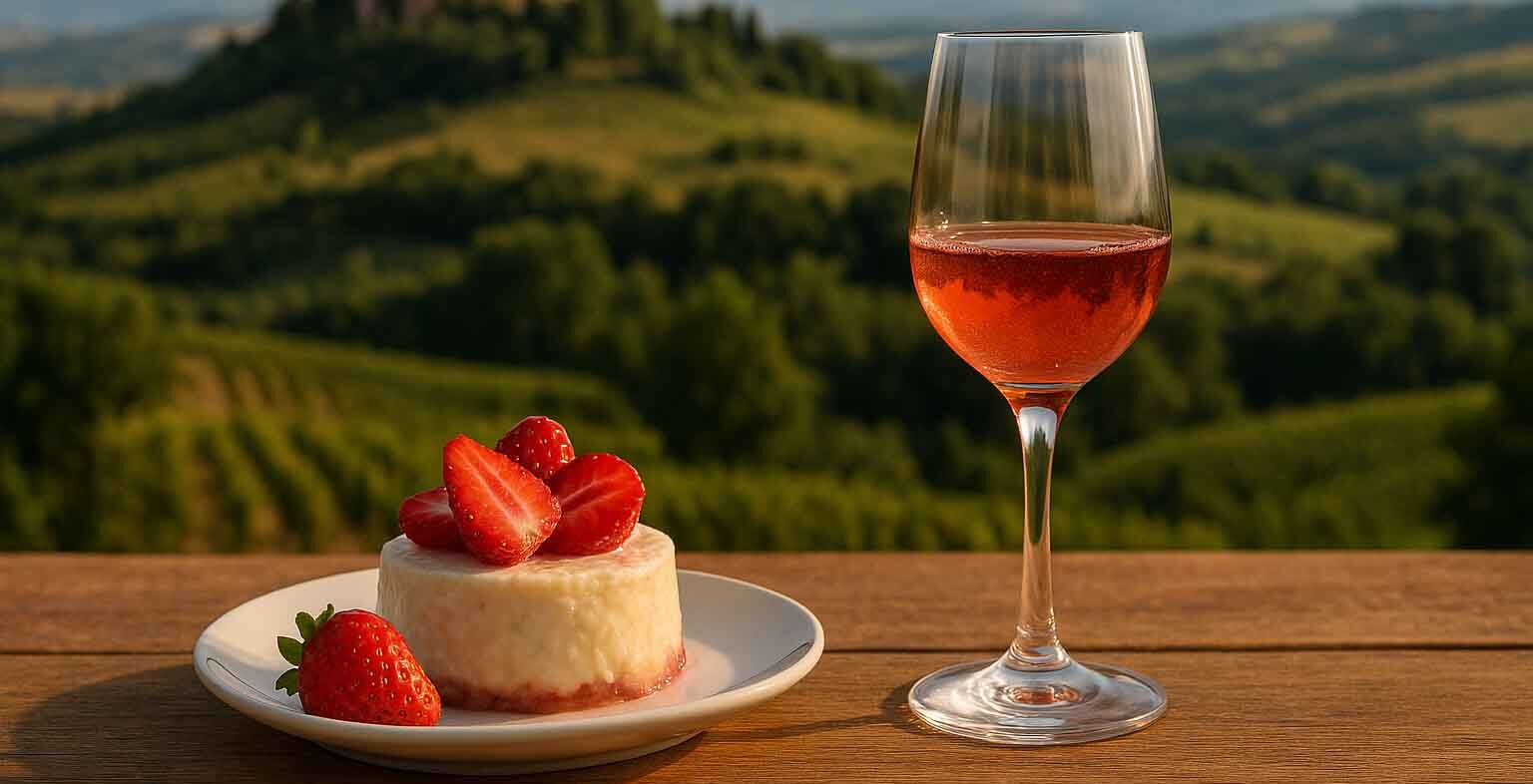 Italiaanse rose dessertwijn