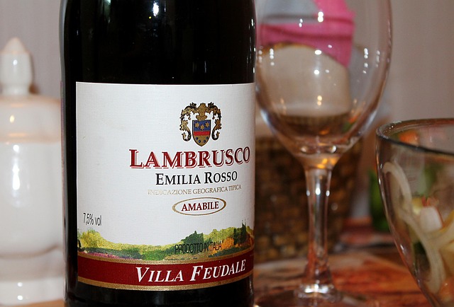 Lambrusco Amabile geschonken bij fruitige tiramisu