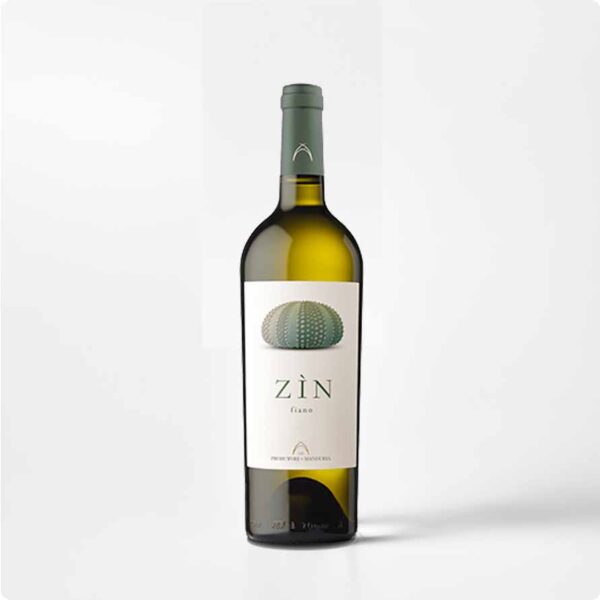 Fles Zìn Fiano wijn van Produttori di Manduria Fles Zìn Fiano wijn van Produttori di Manduria
